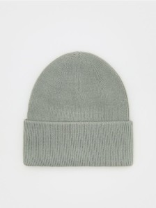 Czapka beanie z wiskozą - jasny zielony