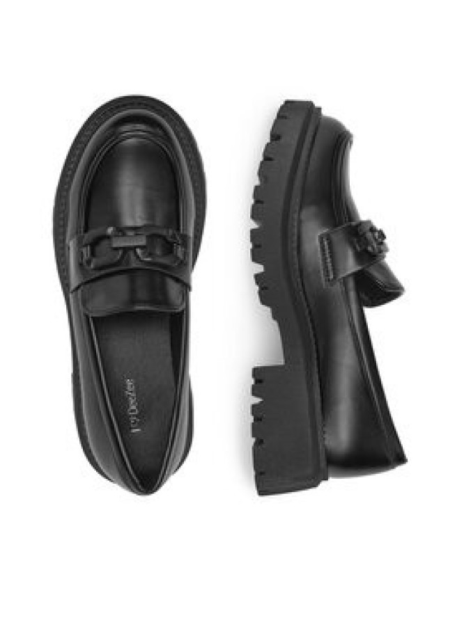 DeeZee Loafersy BBT-22663-10 Czarny