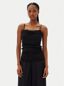 HUGO Top Doffiano 50537142 Czarny Slim Fit