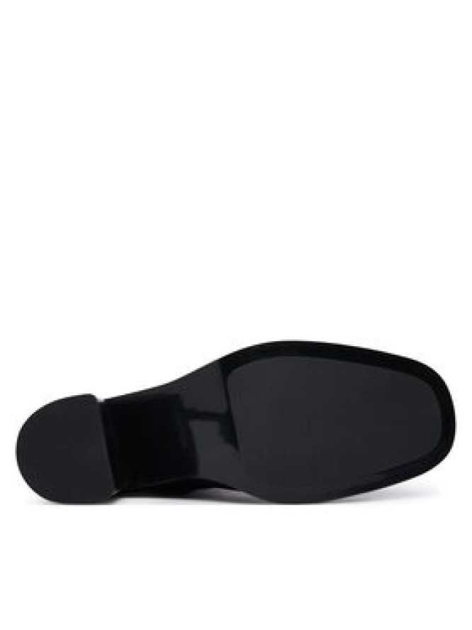 Calvin Klein Botki Block Heel Ank Boot Lth HW0HW03220 Czarny