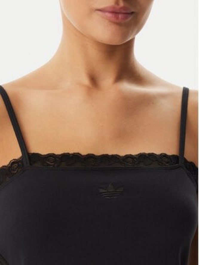 adidas Top KC6437 Czarny Slim Fit