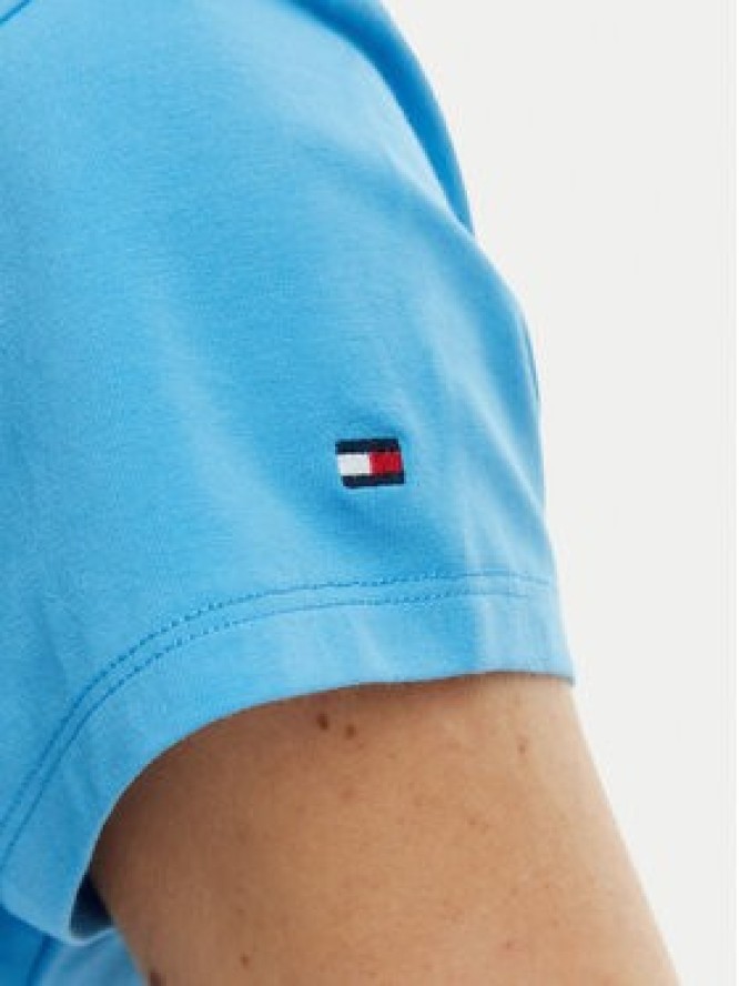Tommy Hilfiger T-Shirt WW0WW48710 Niebieski Slim Fit