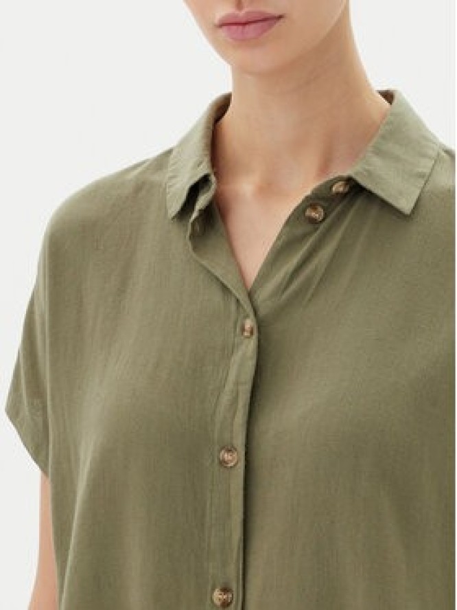 Vero Moda Koszula Thea 10333794 Zielony Loose Fit