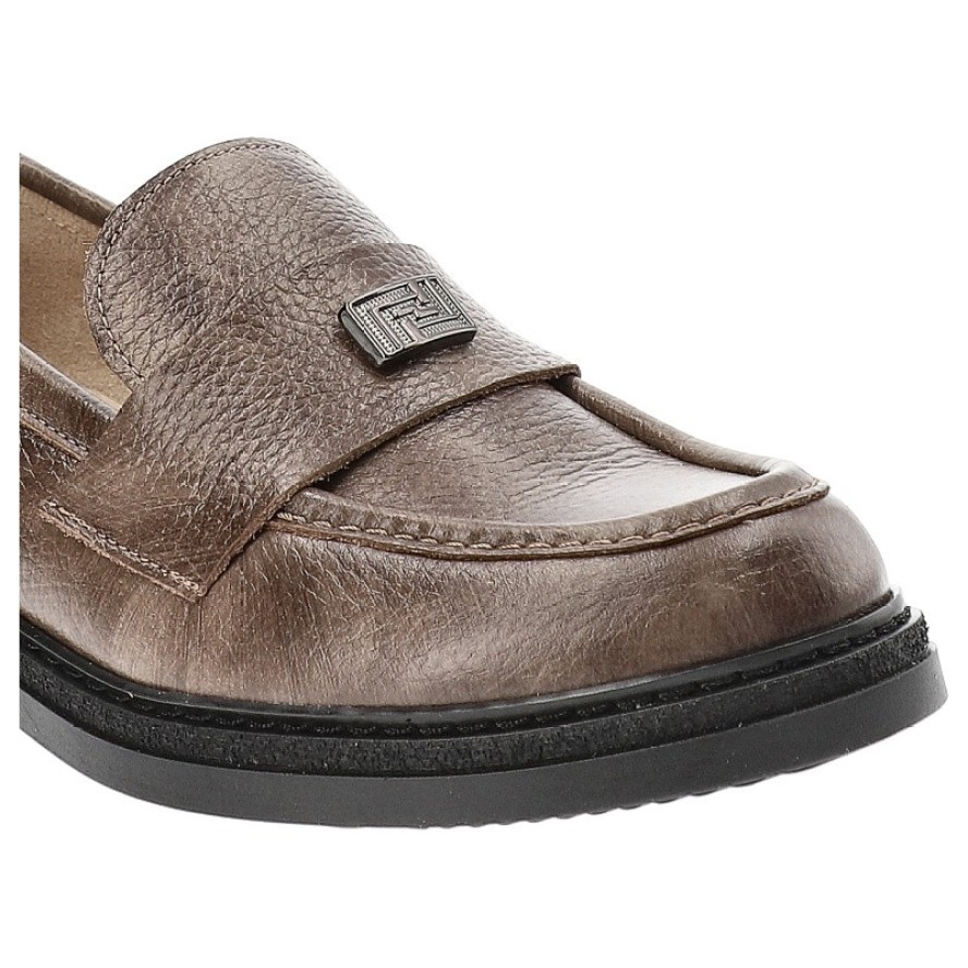 Brązowe Półbuty Armodo Wsuwane Obuwie Damskie