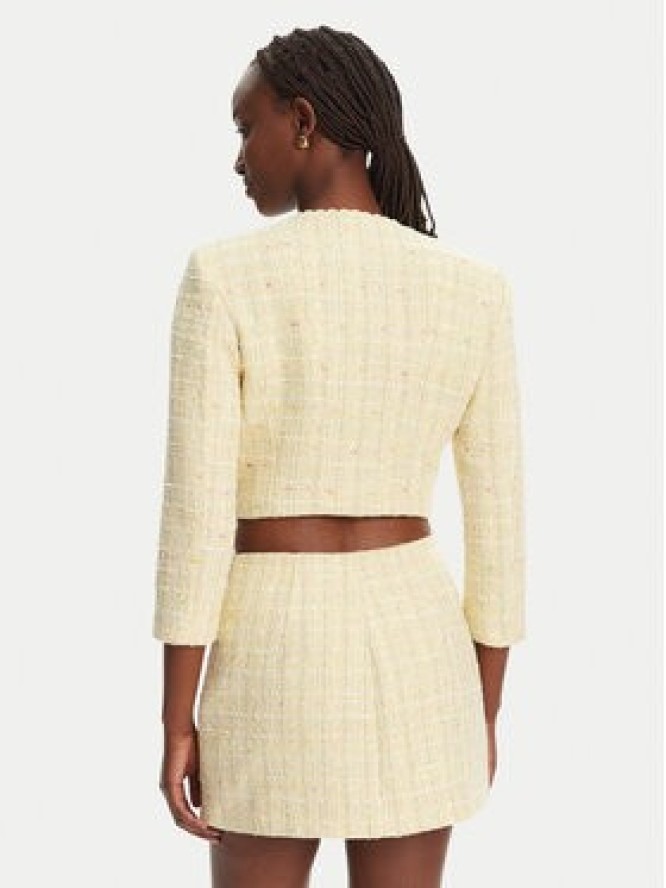 Elisabetta Franchi Marynarka GI-160-52E2-V600 Żółty Regular Fit