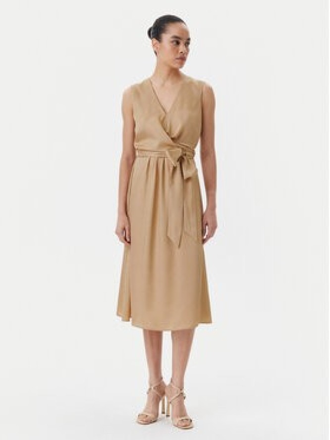 Liu Jo Sukienka koktajlowa WA5176 T5973 Beżowy Regular Fit