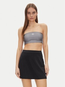 adidas Top 3-Stripes JD3385 Szary Slim Fit