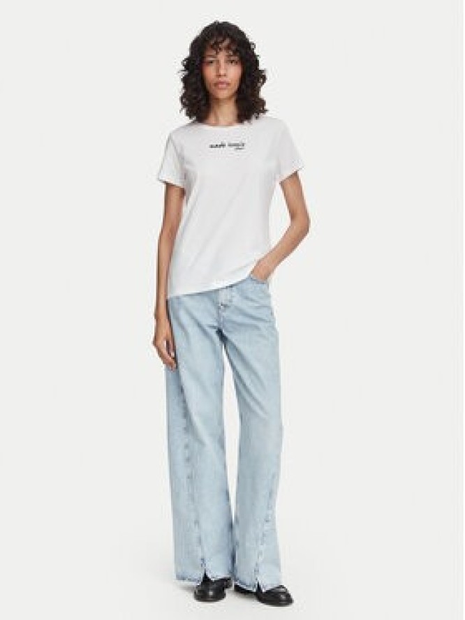 BOSS T-Shirt C_Elove_5 50566827 Kremowy Slim Fit