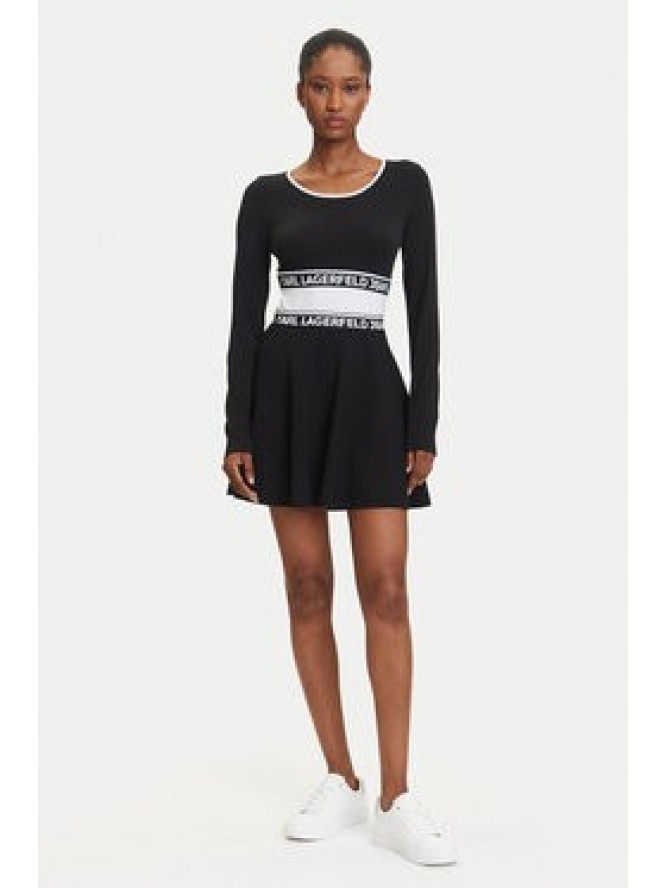 Karl Lagerfeld Jeans Spódnica mini A3W12004 Czarny Regular Fit