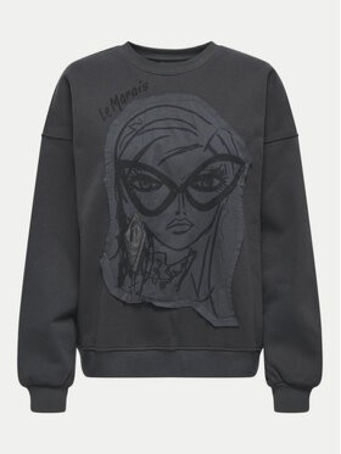 ONLY Bluza Collie 15337366 Szary Regular Fit