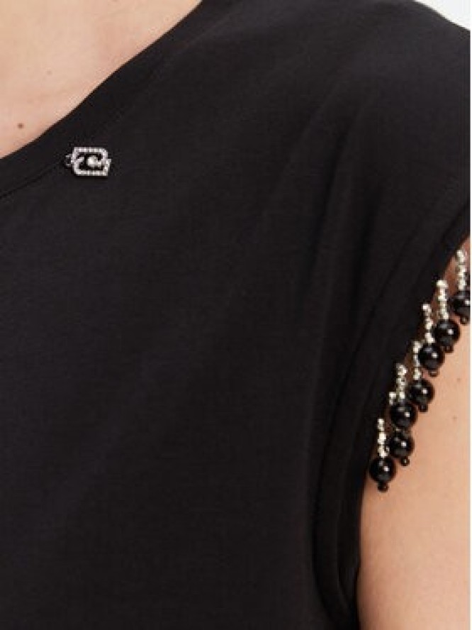 Liu Jo Bluzka WA5158 J5003 Czarny Regular Fit