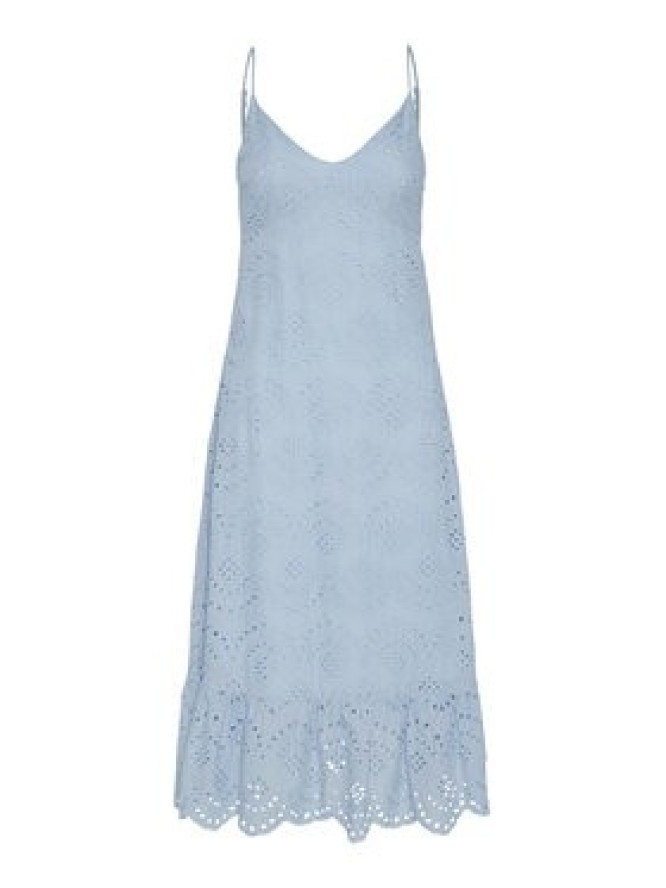 Pieces Sukienka letnia Vilde 17156565 Błękitny Regular Fit