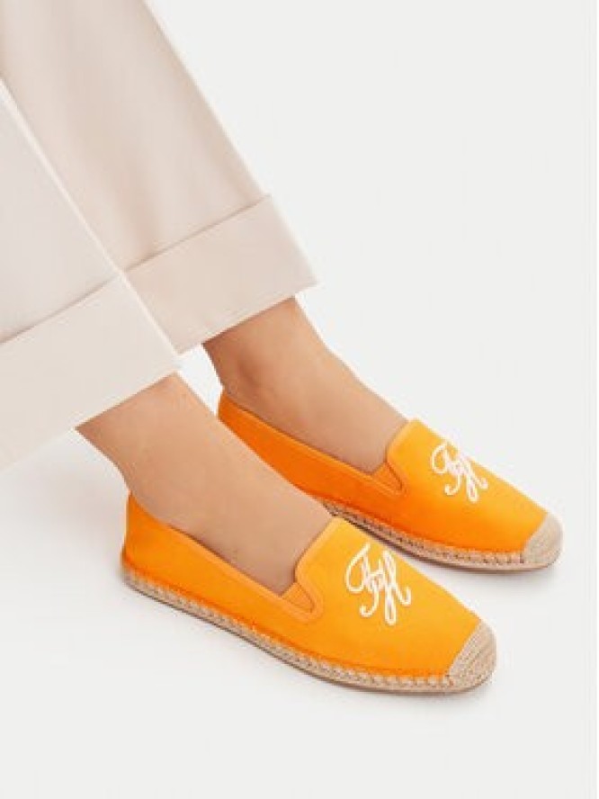 Tommy Hilfiger Espadryle Th Script Summer Espadrille FW0FW09240 Pomarańczowy