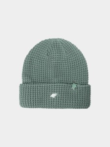 CZAPKA DAMSKA 4F ZIMOWA Z DZIANINY WAFLOWEJ ACAPU558
