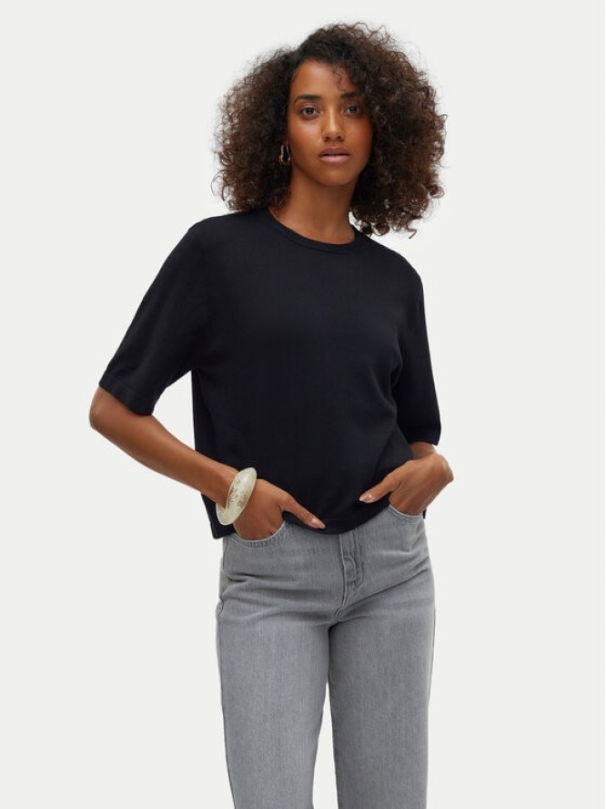 Vero Moda Sweter Silje 10320460 Czarny Oversize
