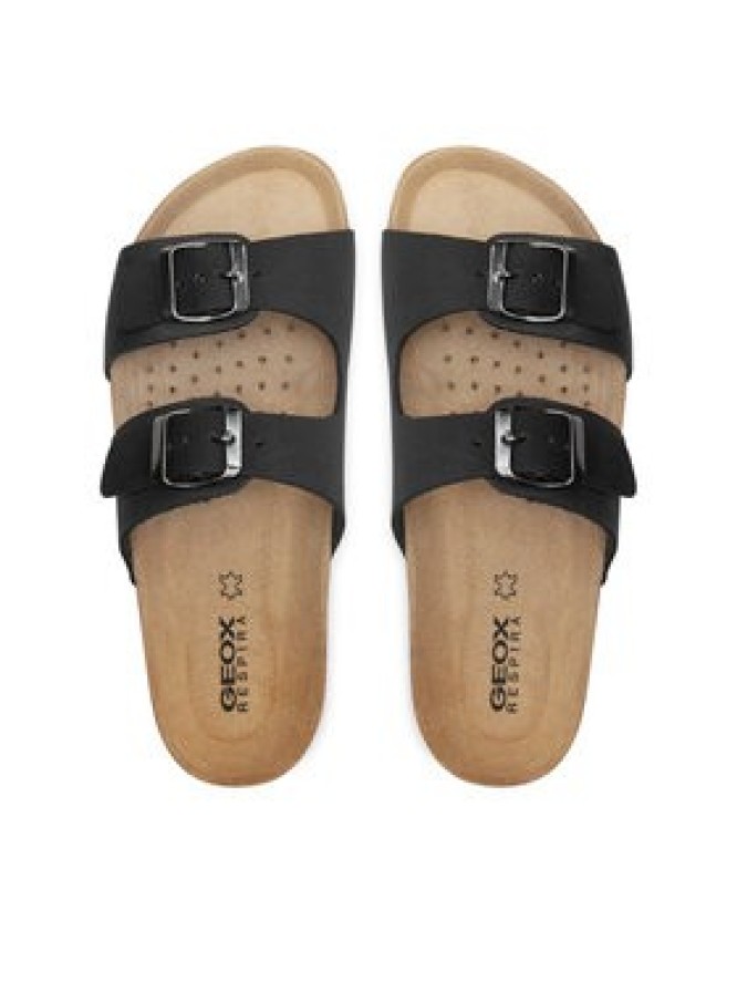 Geox Klapki D Brionia D35LSL 00032 C9999 Czarny