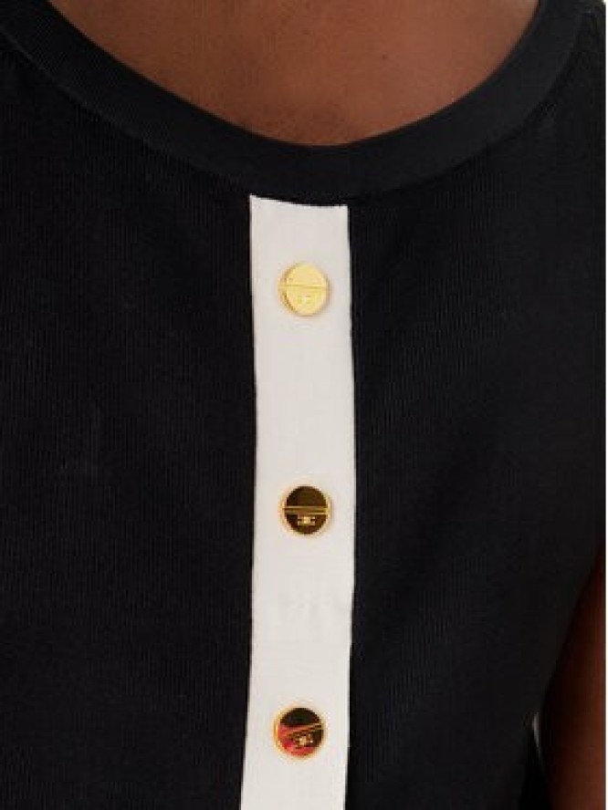 Elisabetta Franchi Sweter TK-72S-61E2-V250 Czarny Regular Fit