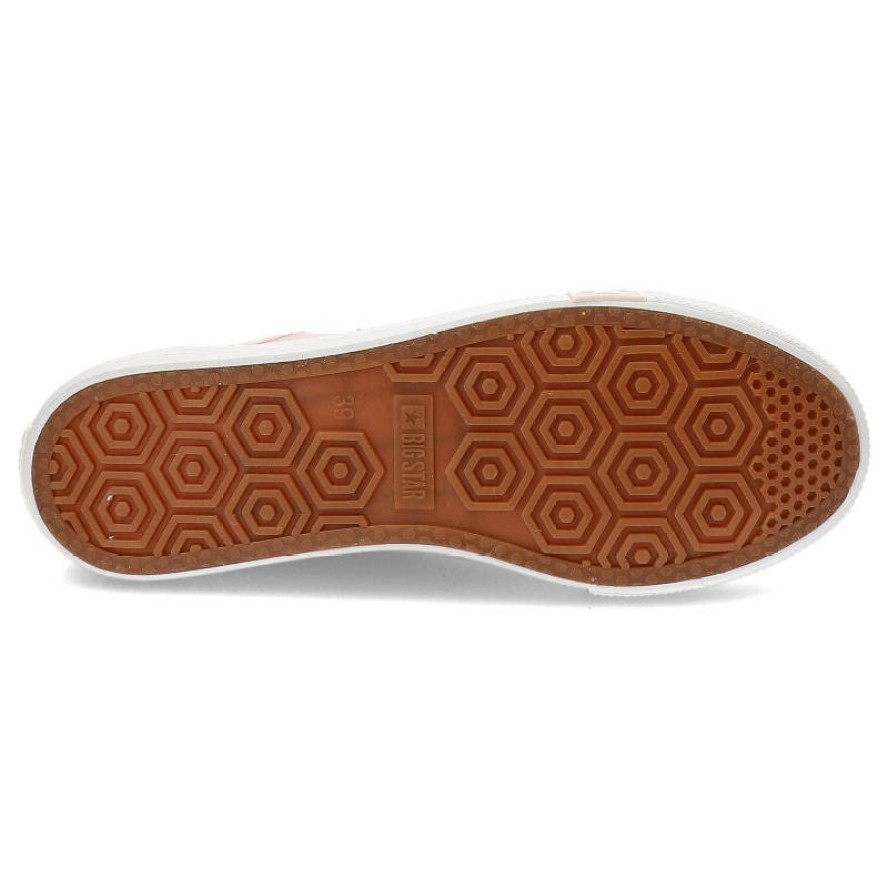 Różowe Trampki Big Star Damskie Stylowe Półbuty