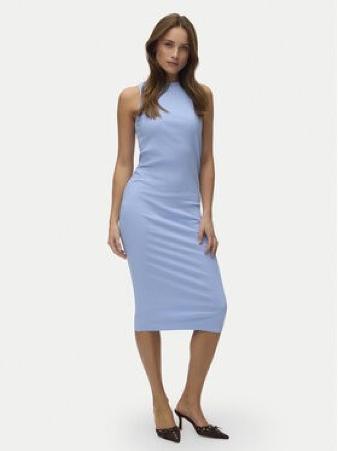 Vero Moda Sukienka letnia Lavender 10230437 Błękitny Slim Fit