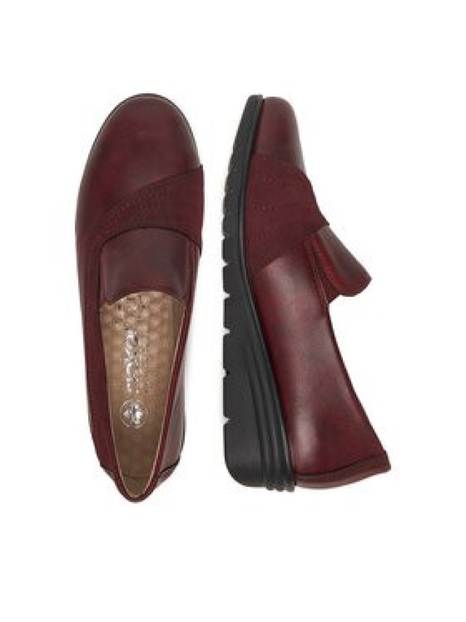 Rieker Półbuty L5356-35 Bordowy