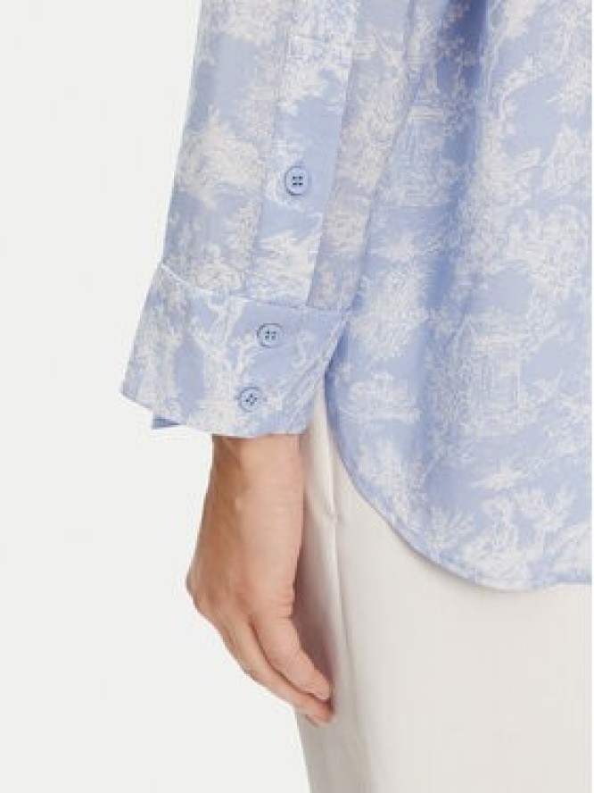 Munthe Koszula Filius 251102525120 Niebieski Loose Fit