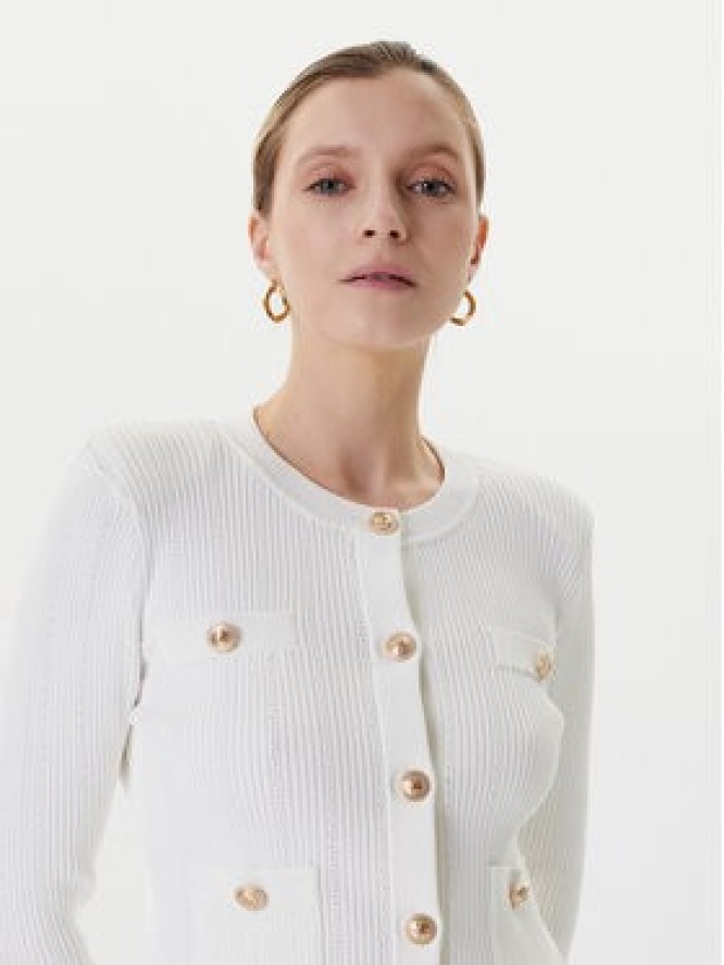 Guess Kardigan W5YR09 Z0130 Biały Regular Fit