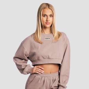 Bluza damska oversize bez kaptura Aura Cropped