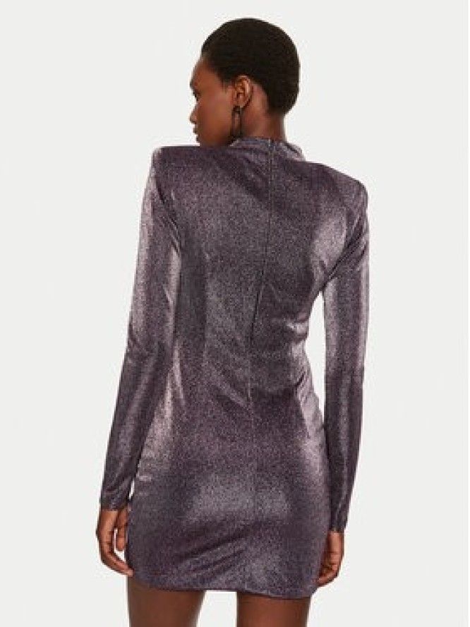 Simona Corsellini Sukienka koktajlowa A24CEAB049 Fioletowy Slim Fit