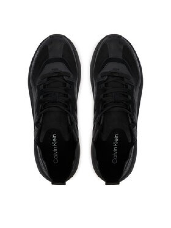 Calvin Klein Sneakersy Chunky Run Ckstripe Lup Tran Rip HW0HW03005 Czarny