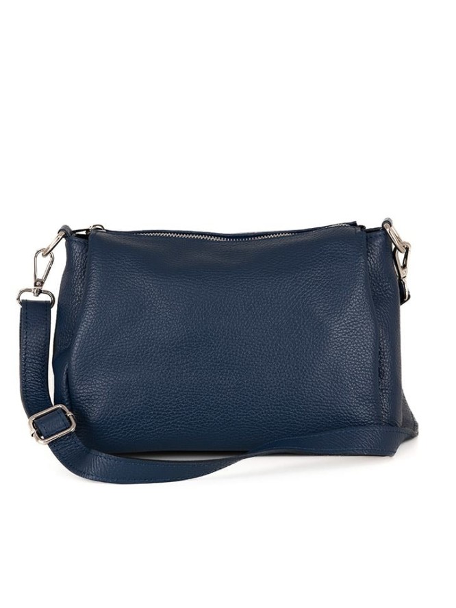 Lucca Baldi Skórzana torebka "Melfi" w kolorze granatowym - 29 x 29 x 9 cm rozmiar: onesize
