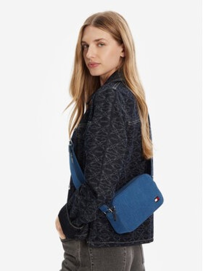 Tommy Jeans Torebka Tjw Cool Denim Camera Bag AW0AW17874 Niebieski