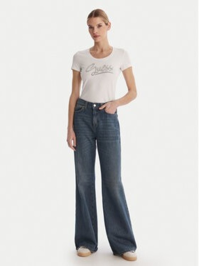 Guess T-Shirt W6RI24 J1314 Biały Regular Fit