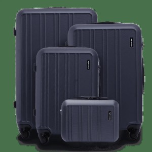 Zestaw 4 walizek WINGS HARRIER S M L + kuferek BLUE