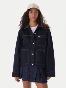 Tommy Jeans Kurtka jeansowa Chore DW0DW21981 Granatowy Regular Fit