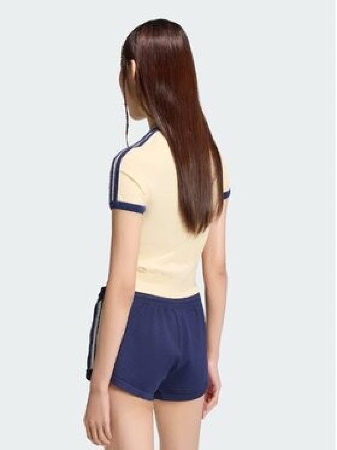 adidas T-Shirt KS7376 Kremowy Slim Fit