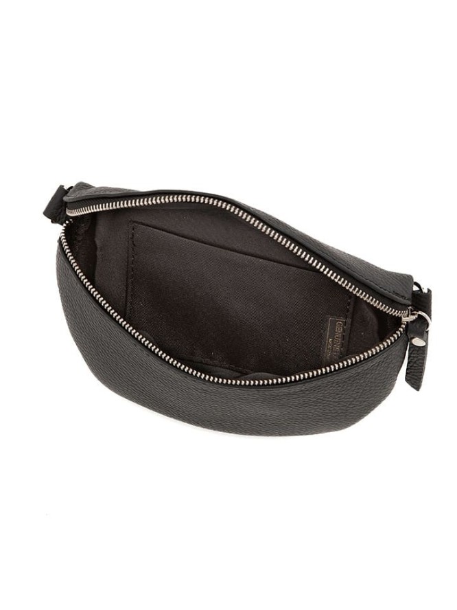 Anna Morellini Skórzana saszetka "Agnese" w kolorze czarnym - 23 x 15 x 1 cm rozmiar: onesize