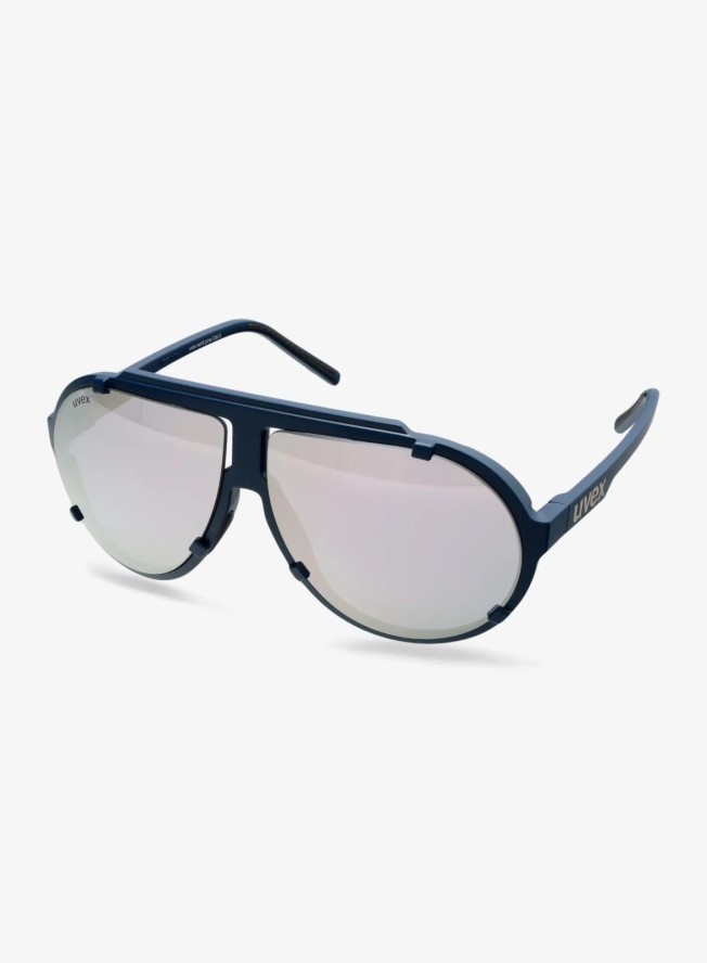 Okulary przeciwsłoneczne Uvex Esntl Pina - blue matt/mirror silver