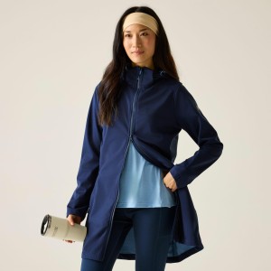 Damska kurtka softshell Carisbrooke z długim rękawem i kapturem, wodoodporna