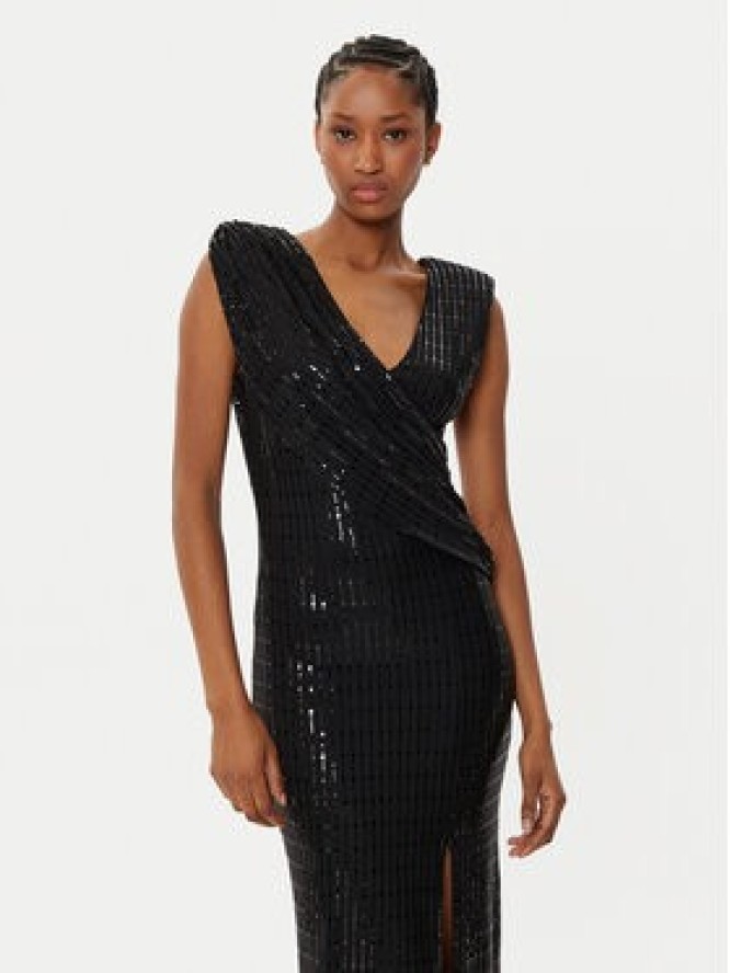 Rinascimento Sukienka koktajlowa CFC0019757002 Czarny Slim Fit