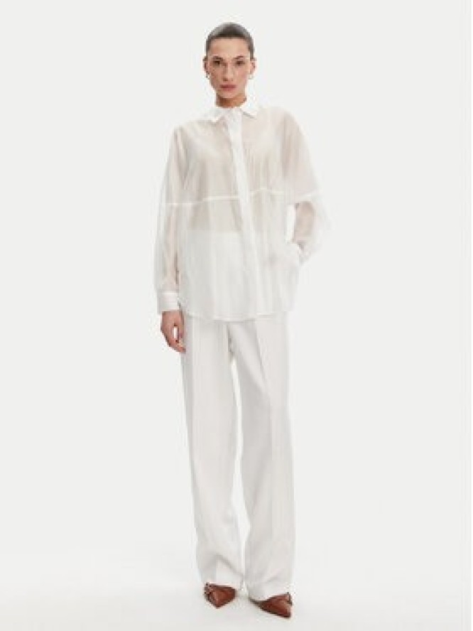 ACCESS FASHION Koszula 53-7068-104 Biały Loose Fit