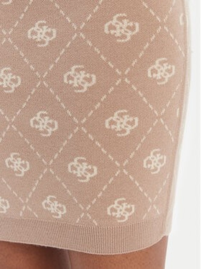 Guess Spódnica ołówkowa W4BD0S Z3JD2 Beżowy Regular Fit