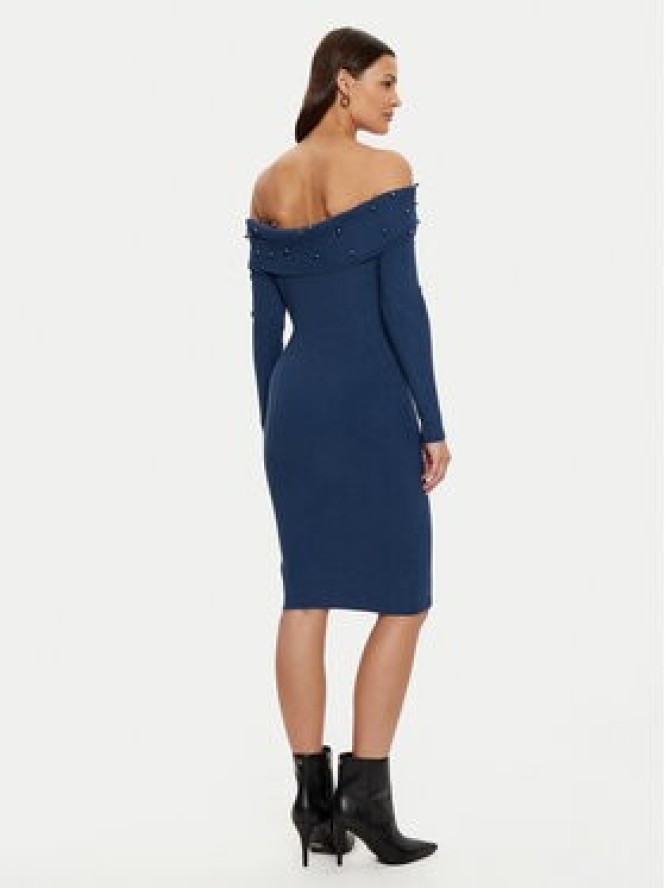 Guess Sukienka dzianinowa W5RK0G Z2YJ2 Granatowy Bodycon Fit