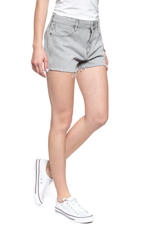 DAMSKIE SPODENKI WRANGLER BOYFRIEND SHORT ICY GREY W29KRJ28C 112128579