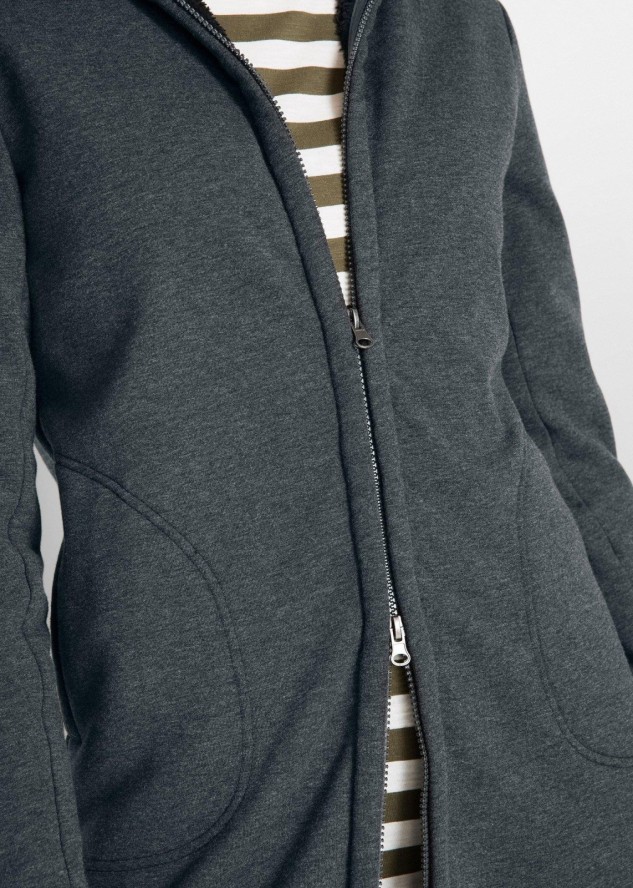 Bluza rozpinana z kapturem z podszewką barankiem