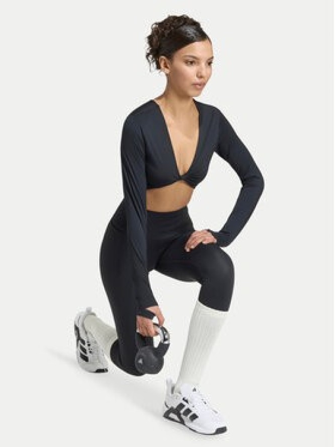 adidas Koszulka techniczna Primelift Workout Twist Reversible Long Sleeve KF4131 Czarny Slim Fit