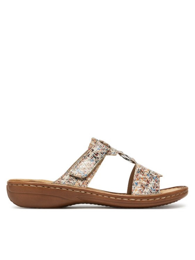 Rieker Klapki 608A0-93 Kolorowy