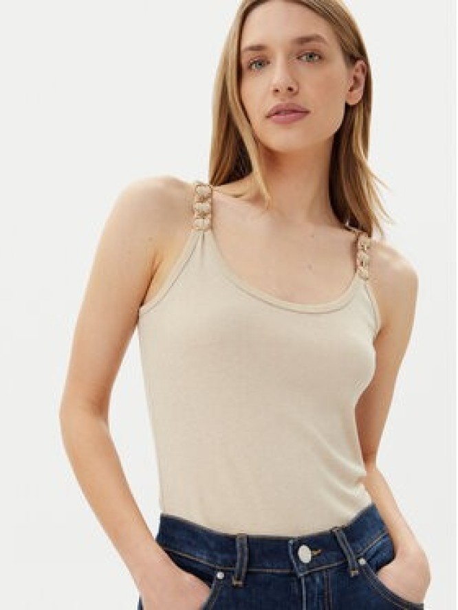 Morgan Top 251-DIDOA Beżowy Slim Fit