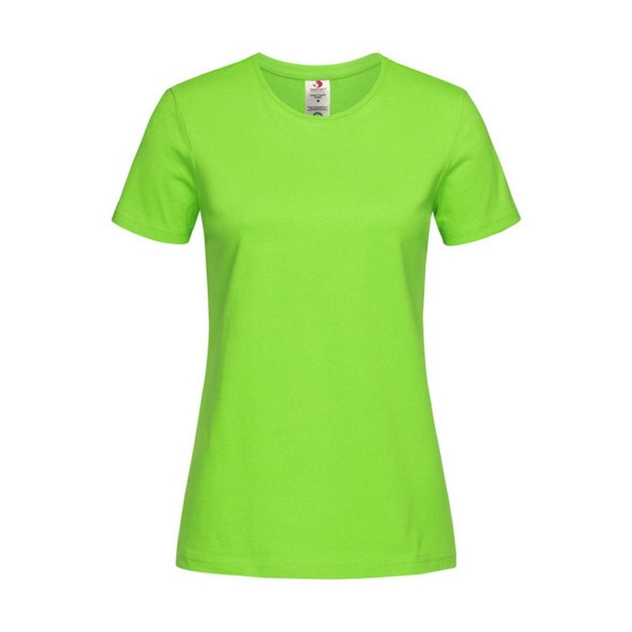 Damska Klasyczna Koszulka Organiczna O Dopasowanym Kroju