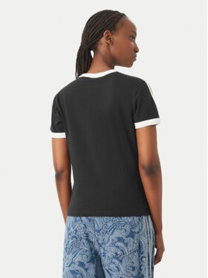 adidas T-Shirt 3 Stripes KD7980 Czarny Regular Fit