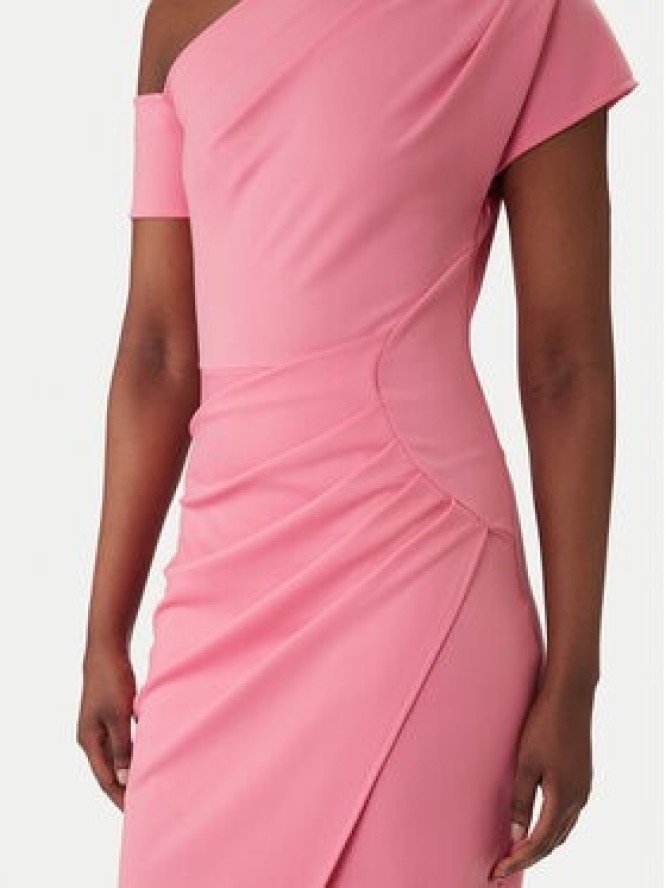 Rinascimento Sukienka koktajlowa CFC0127793003 Różowy Slim Fit